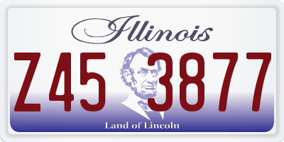 IL license plate Z453877