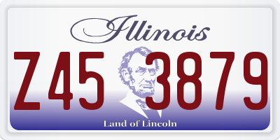 IL license plate Z453879