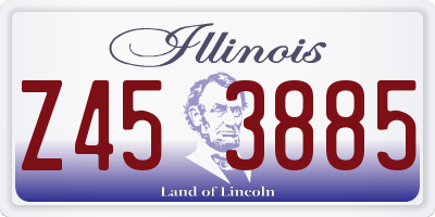 IL license plate Z453885