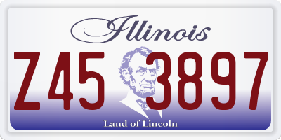IL license plate Z453897