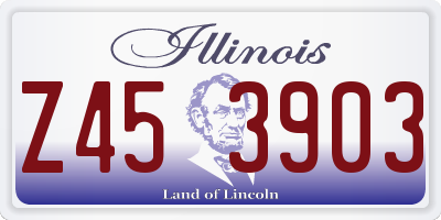 IL license plate Z453903