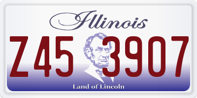 IL license plate Z453907