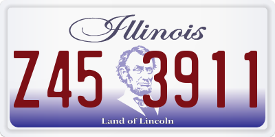 IL license plate Z453911