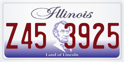 IL license plate Z453925