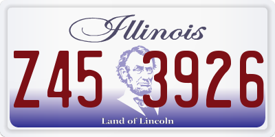 IL license plate Z453926