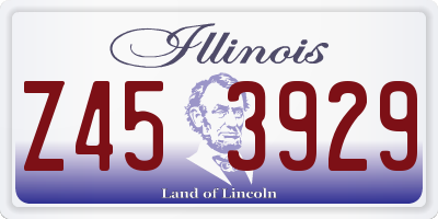 IL license plate Z453929