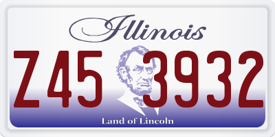 IL license plate Z453932