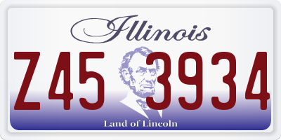 IL license plate Z453934