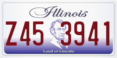 IL license plate Z453941