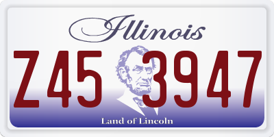 IL license plate Z453947