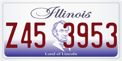 IL license plate Z453953