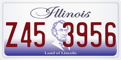 IL license plate Z453956