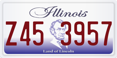 IL license plate Z453957