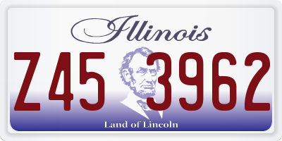 IL license plate Z453962