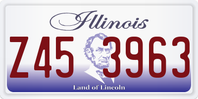 IL license plate Z453963