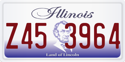 IL license plate Z453964
