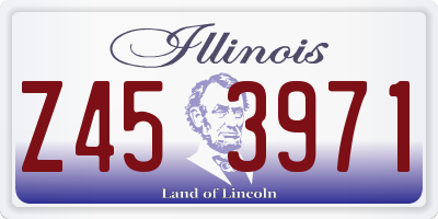 IL license plate Z453971