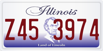 IL license plate Z453974