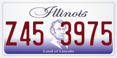 IL license plate Z453975