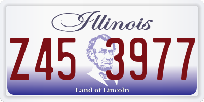IL license plate Z453977