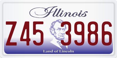 IL license plate Z453986