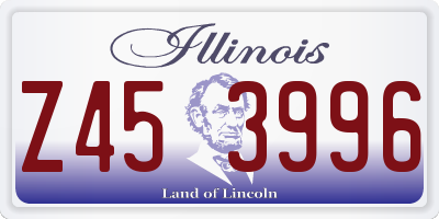 IL license plate Z453996