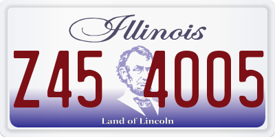 IL license plate Z454005