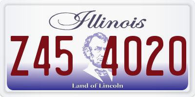 IL license plate Z454020