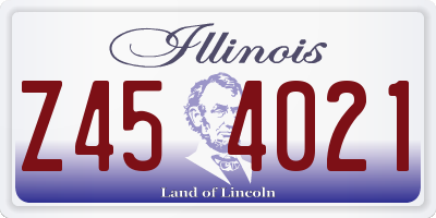 IL license plate Z454021