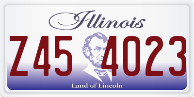 IL license plate Z454023