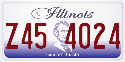 IL license plate Z454024