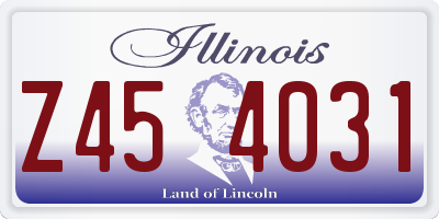 IL license plate Z454031