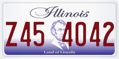 IL license plate Z454042