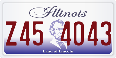 IL license plate Z454043