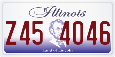 IL license plate Z454046