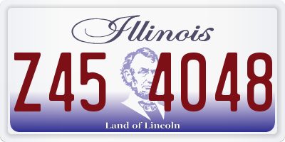 IL license plate Z454048