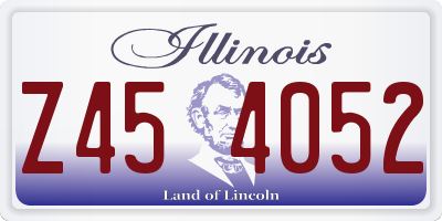IL license plate Z454052