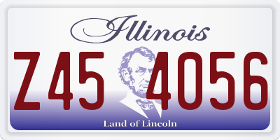 IL license plate Z454056