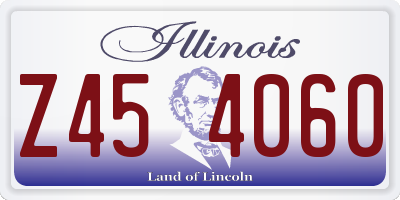 IL license plate Z454060