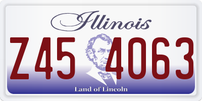IL license plate Z454063