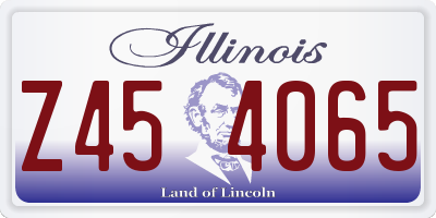 IL license plate Z454065