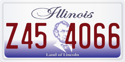 IL license plate Z454066
