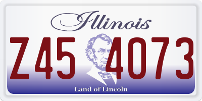 IL license plate Z454073