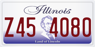 IL license plate Z454080