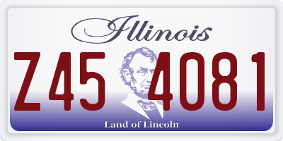 IL license plate Z454081