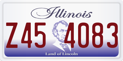 IL license plate Z454083