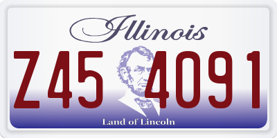 IL license plate Z454091