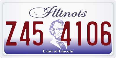 IL license plate Z454106