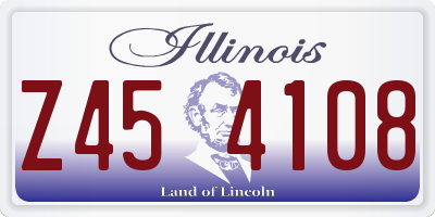 IL license plate Z454108