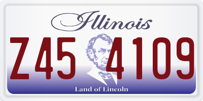 IL license plate Z454109